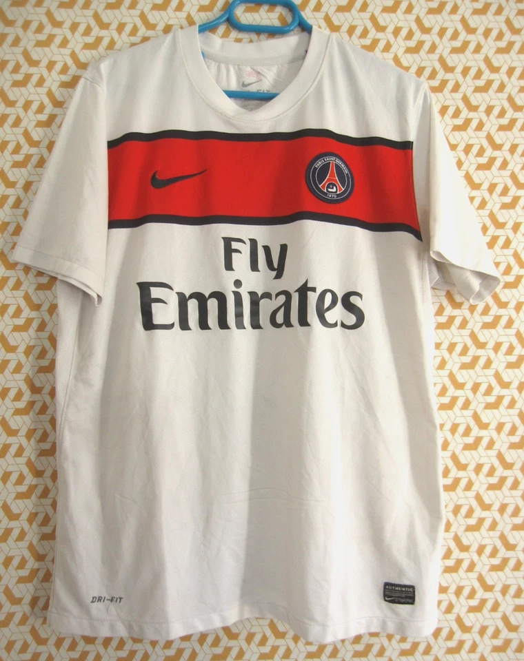 Maillot PSG Paris Saint Germain 2011 2012 Fly Emirates Nene #10 Nike vintage - L - Photo 2/4