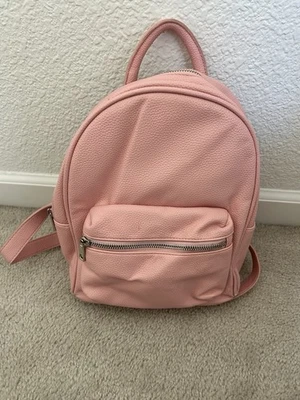 Forever 21 Pink Leather Backpack - Image 1 of 4