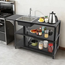 Freestanding Kitchen Utility Sink, Freestanding Laundry Sink, Single Bowl Sink