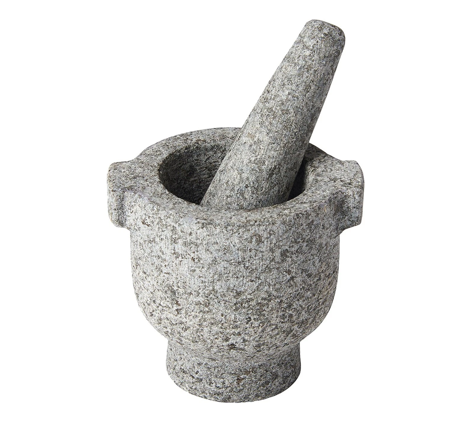 Mortar and Pestle with Flange, Granite