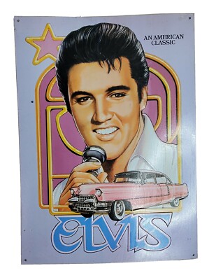 Elvis Metal Poster An American Classic 12.5 x 17.25 inches Younger 50s Version