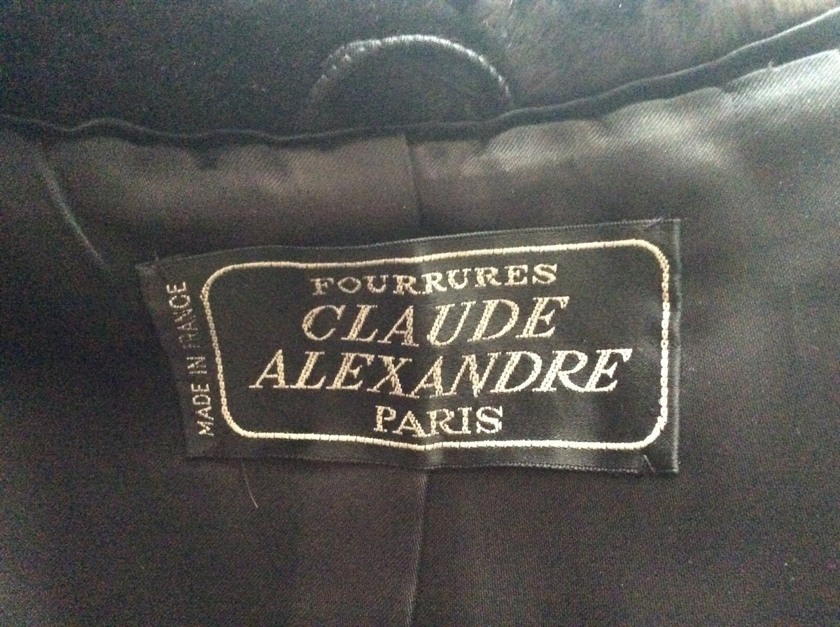 Manteau Fourrure Claude Alexandre Paris - Neuf Avec étiquettes, Taille 44, Marron, Vintage Français
