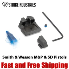 Strike Industries Co-Witness Height Front &Rear Sights for S&W M&P, SD9/40VE