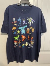 Disney Pixar Movies T Shirt Mens Extra Large Toy Story Nemo Buzz Sully Monsters