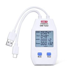 LCD USB C Digital Tester - Power Voltage Amps Meter Current Capacity Cable Te...