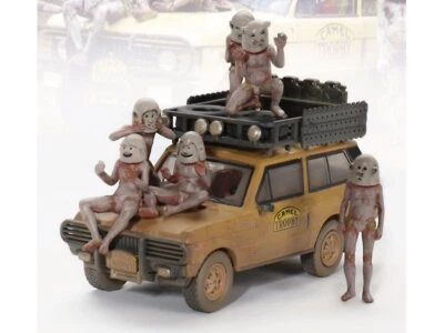RANGE ROVER dirty + figuras - Team USA - 1982 - Camel Trophy - Mini GT 1:64