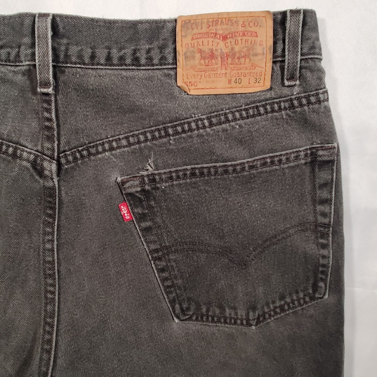 VINTAGE Levi's 550~40x32 BLACK Every Garment Guaranteed VINTAGE Levi's 550~40x32 BLACK Every Garment Guaranteed