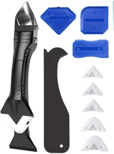 3 In-1 Caulk Tool for Removal and Application,Silicone Caulking Tools, Glass Glu