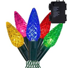 Battery Operated 17FT 50 LED Holiday String Lights with 8 Lighting Modes