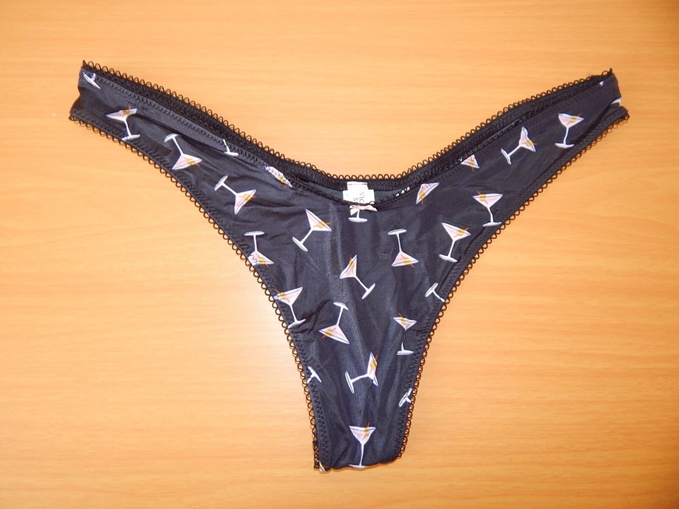 Victoria s Secret S Tanga String Thong Höschen Unterhose High Leg sexy schwarz - Bild 2 von 4