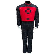 Mandalorian Red Vest Black Pant Star War Custom FLight Suite Bounty Hunter3pcs