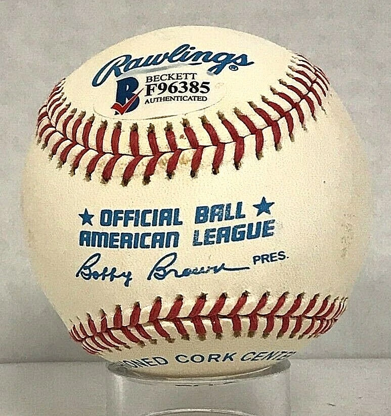 Kirby Puckett Signed Official American League Baseball Beckett BAS Auto HOF - Image 2 of 2