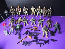 LOT 18 The Corps Action Figures Weapons and more as shown