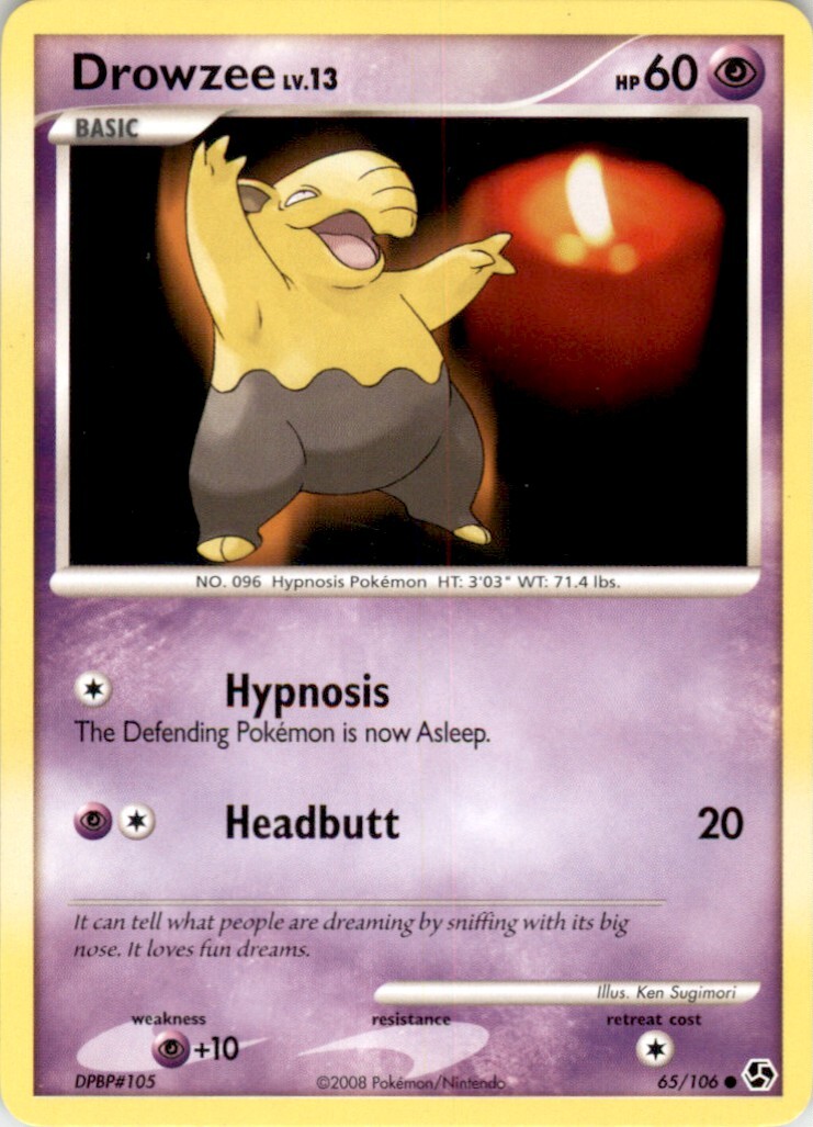 2008 Pokemon Diamond & Pearl - Great Encounters #65 Drowzee NM-MT