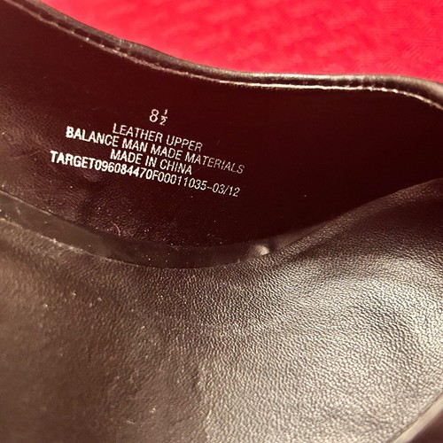 Mossimo Black Leather High Heels Women's Size 8.5 Rounded Toe. 3.5” heel Slip On - Picture 2 of 5