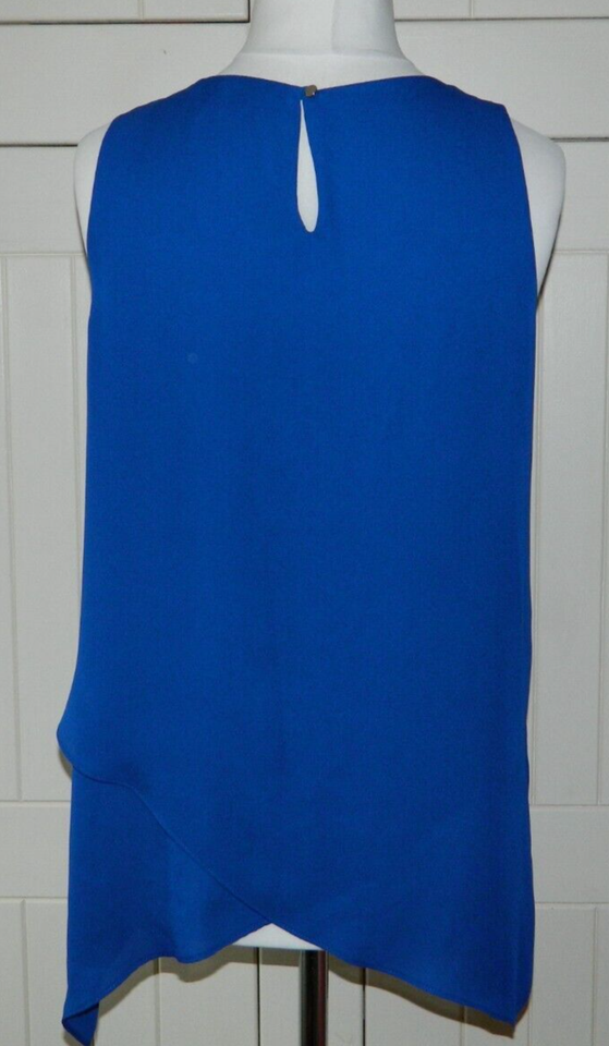 Roman Cobalt Blue Floaty Sleeveless Ladies Top Size UK 14 eBay