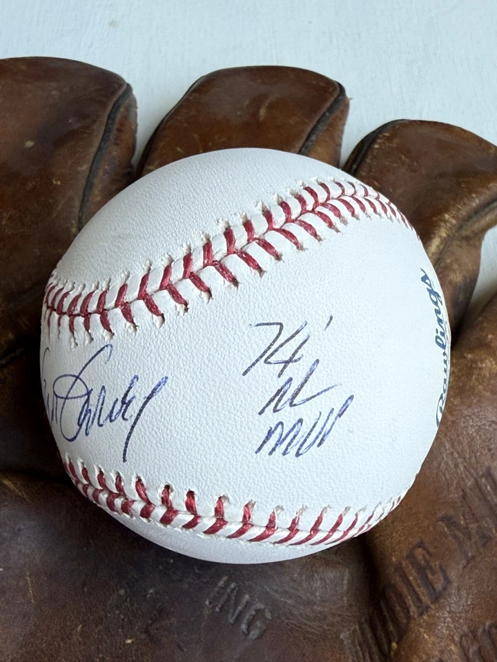 史蒂夫·加维签名亲笔签名“74 NL MVP”官方(OML)棒球:三星级 — 第 4/4 张图片