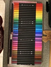 Nicecho Art Markers Dual Brush Pens For Kids Adult Coloring Book Drawing 36 Pcs