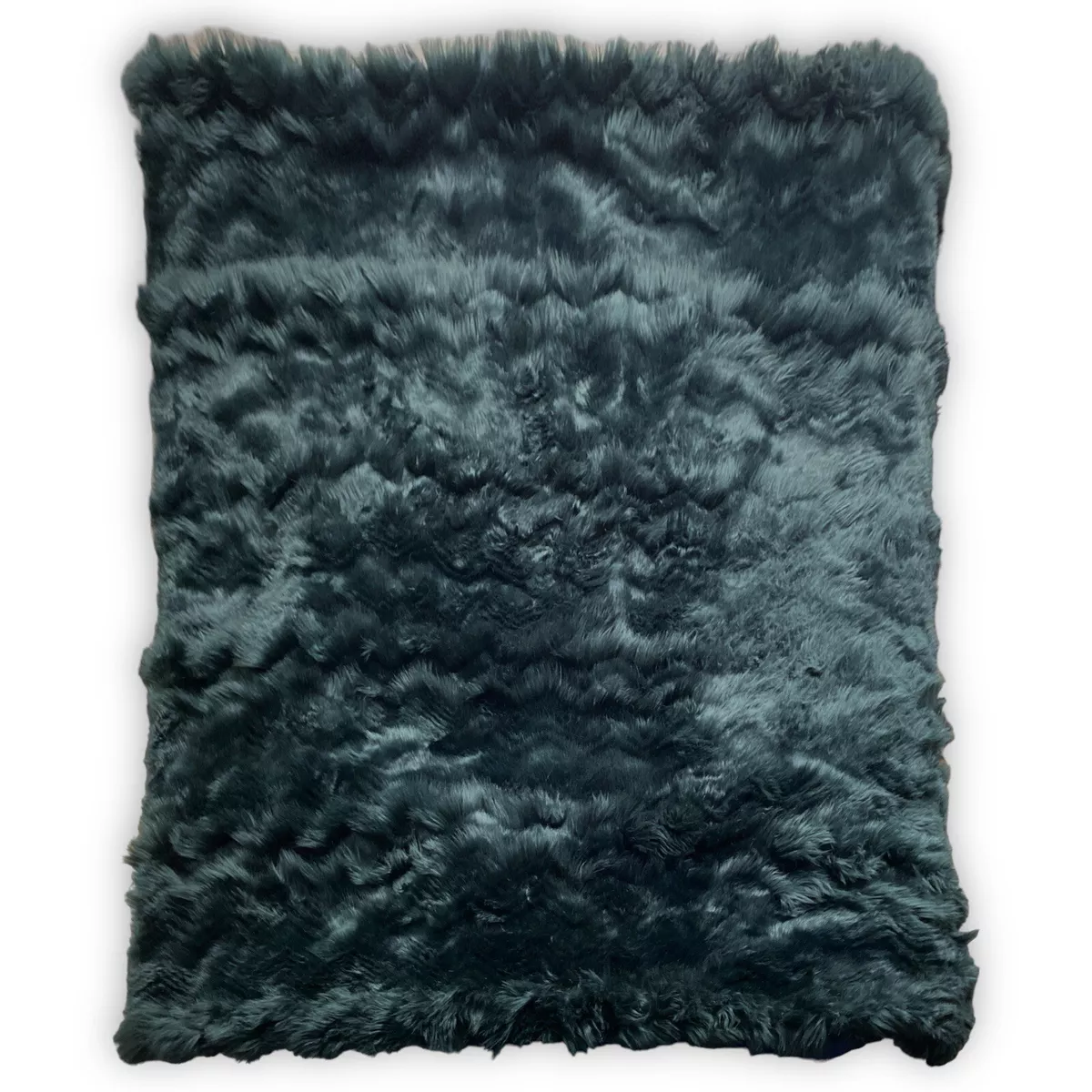 Emerald green online fur throw