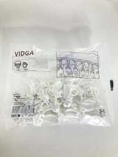 IKEA VIDGA Glider Curtain sliding Gliders and hooks 24 X Pack White 204.830.02
