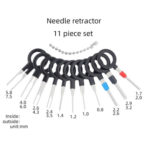 11pcs Automotive Wire Terminal Removal Tool Car Wiring USH Connector Kit N1Z2 - Picture 8 of 13