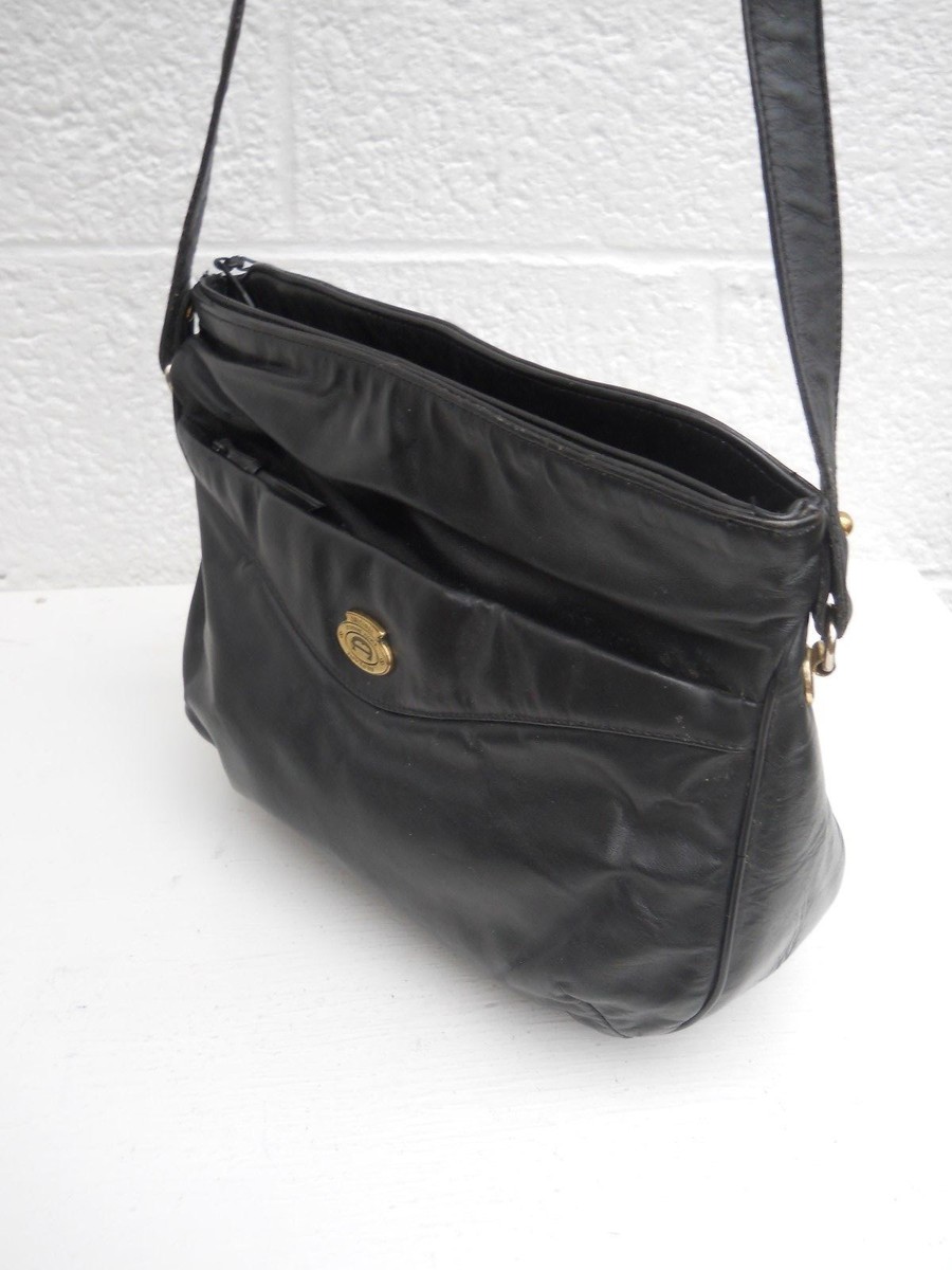 Etienne Aigner Vintage Classic Large Black Leather Two  display picture 2