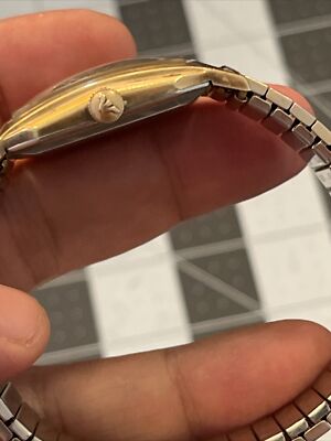 1950's? Vintage Wittnauer, tank Faceted Case, Stunning Black Dial