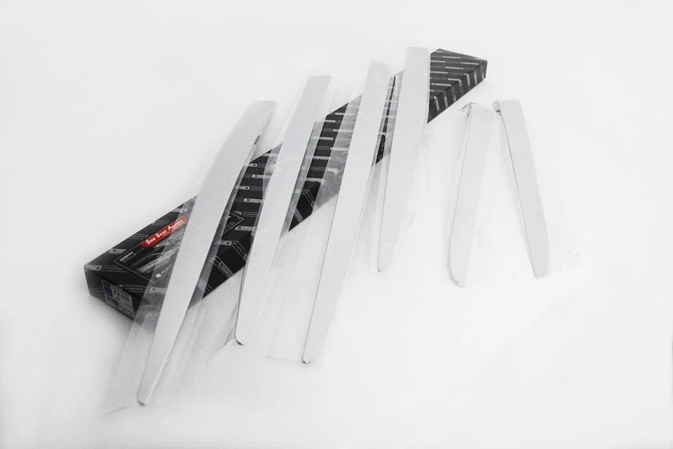 Side Skirt Accent Molding Chrome Garnish C244 6Pcs UPS# for KIA Sedona 2015~2020 - Imagem 3 de 4