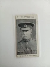 Imperial Tobacco Co. Naval Portraits  Card Lt.-gen Sir W H MacKinnon 