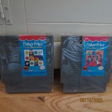 NES Children's Educational Game Lot Fisher-Price (I Can Remember & Perfect Fit)