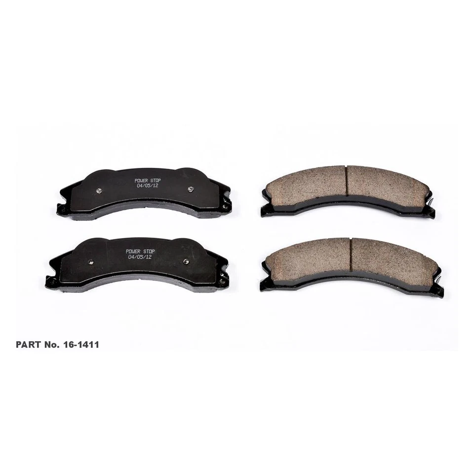 Power Stop передняя задняя тормозная колодка для GMC Sierra 2500 HD 2015 2014 2013 2012 - Изображение 2 из 3