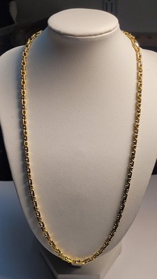 Chimento 750 18k Gold Horse Shoe Bit Link Necklace Chain 19-3/4'' Long