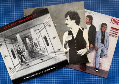 Gary Moore, Santana, Huey Lewis   3 LP´s in gutem Zustand!