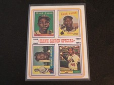 1974 Topps #3 HANK AARON card! BRAVES! HOF!