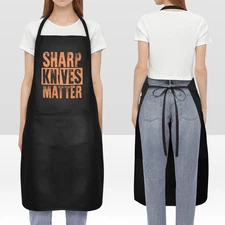 Chef Knife Print Waterproof Long Apron