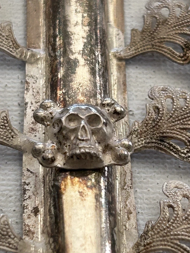 Crocifisso Antico In Argento Filigrana Epoca 800 - Immagine 2 di 4