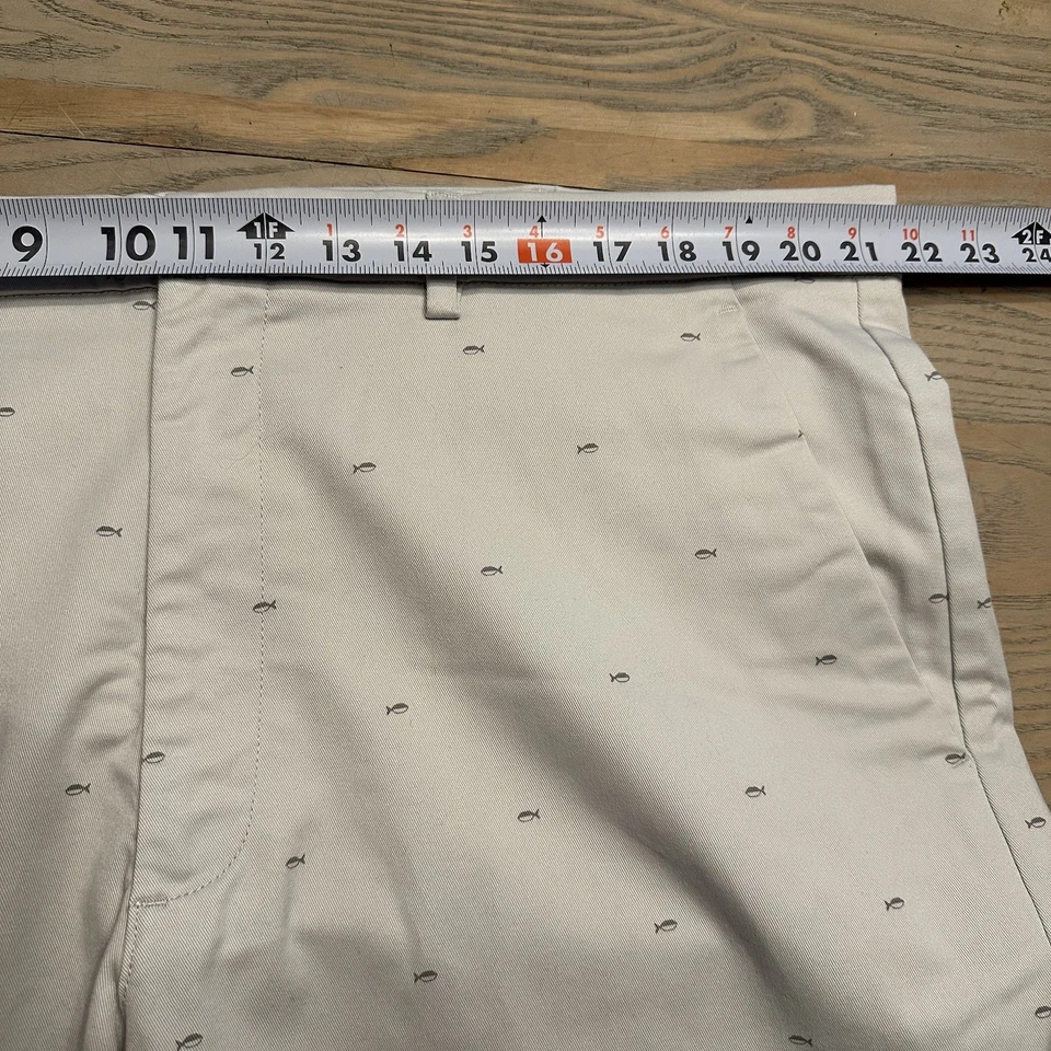 NUEVO Pantalones Cortos St Johns Bay Temp Flex Tru Temp 365 Para Hombres 42 Estampado de Peces Costero Playa Foto 4 de 4