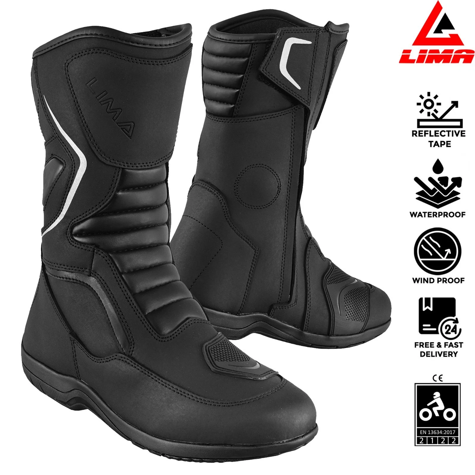 Mens Waterproof Leather Touring Boots Motorbike Motorcycle Riding Armoured Shoes
Opens in a new wind