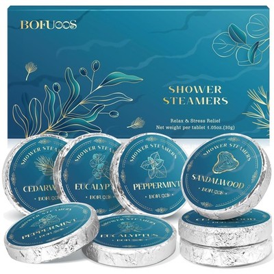 Aromatherapie Badebomben Set 8er Spa Stressabbau Geschenk Lady Mann