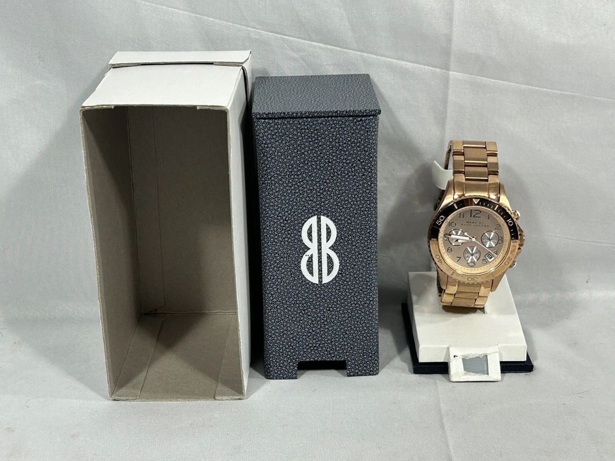 Marc by MARC JACOBS MBM3156 Rock Chronograph Rose Gold Tone 