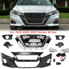 Front Bumper Cover Grille Set Assembly For Nissan Altima 2019-2021 Primed