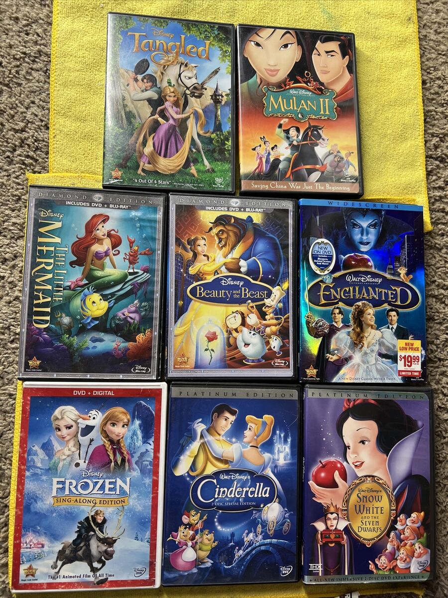 8 Classic Disney Princess Dvds Cinderella Snow White beauty & beast Lil Mermaid 8 Classic Disney Princess Dvds Cinderella Snow White beauty & beast Lil Mermaid