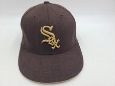 Youth Chicago White Sox Twins Enterprise Flex Fitted Hat Cap MLB Baseball Brown