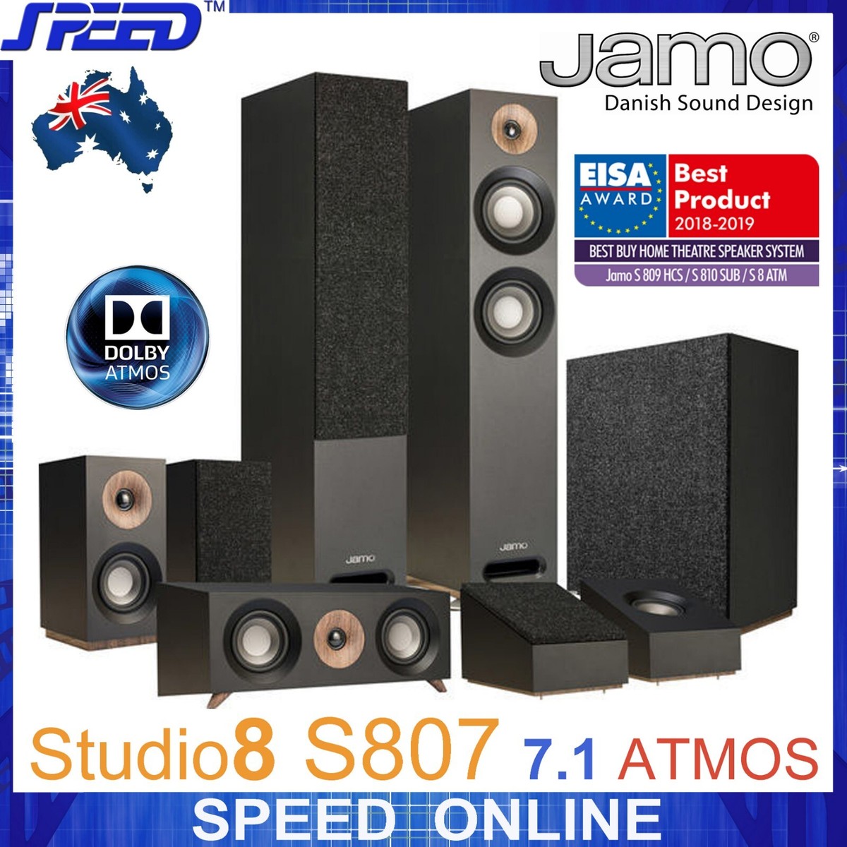 JAMO Studio S807 HCS ATMOS Home Cinema Speaker