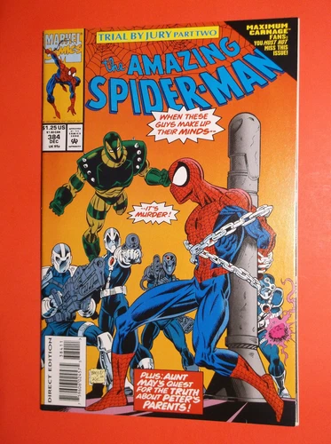 AMAZING SPIDER-MAN # 384 - NM- 9.2 - 1st APPEARANCE SCUDDER - VENOM CARNAGE