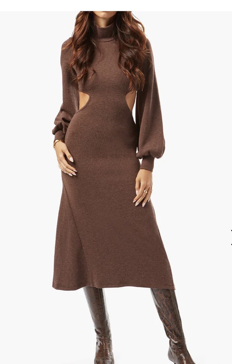 WeWoreWhat Knit Cutout Dress In XXS