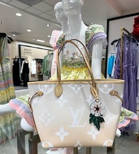Louis Vuitton Neverfull Tote MM Cream Canvas for sale online Louis Vuitton Neverfull Tote MM Cream Canvas for sale online