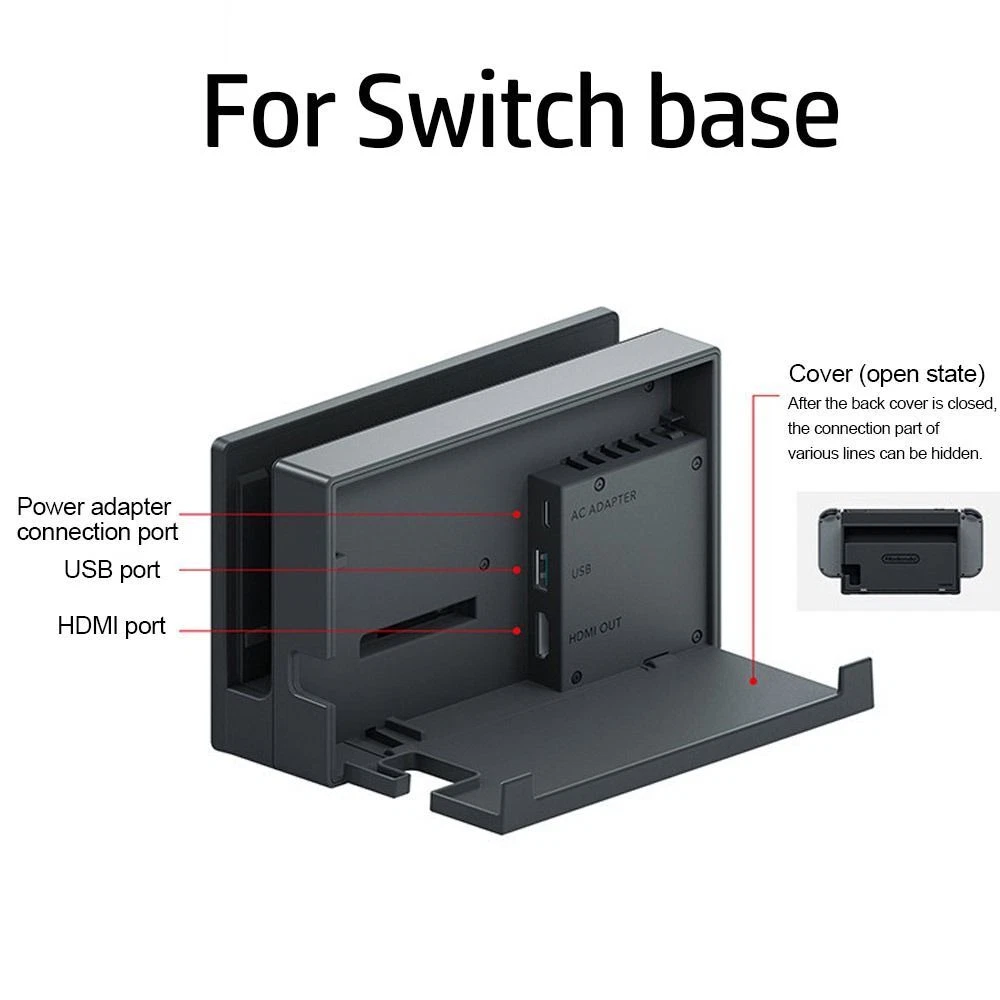 Game Console Video Converter Dock Charger Station TV Stand For