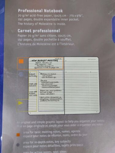 Moleskine Pro Collection Professional Notebook XL Hard Cover (7.5 x 9.5) - Picture 3 of 3