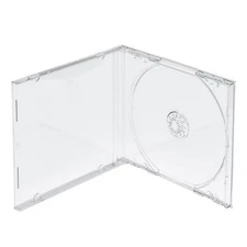 1/5/10PC Standard CD Jewel Case Lots Single CD with Tray 10.4mm Clear Protectors